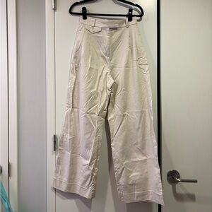 Banana Republic Ivory Wide-Leg Trousers